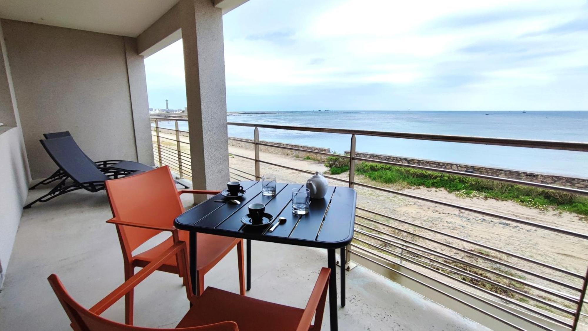 Reve Bleu - Vue Mer Exceptionnelle - Wifi - Draps Et Serviettes Inclus - Balcon Avec Mobilier De Jardin Apartment Penmarc'h Exterior photo